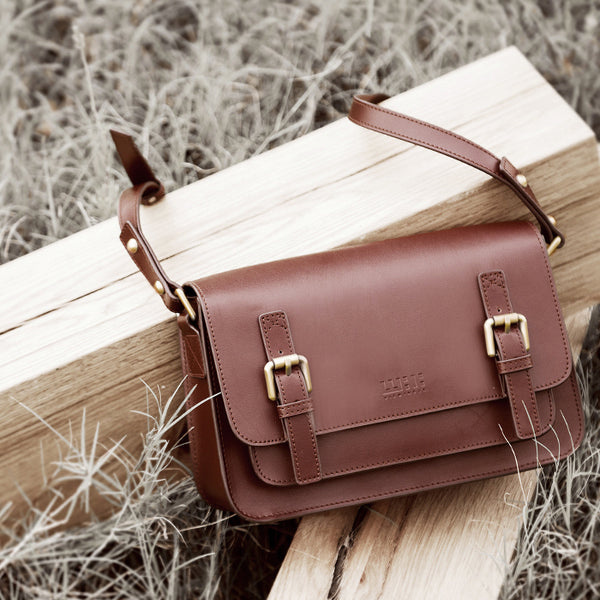 Brown Leather Womens Leather Crossbody Bags Satchel Bag for Women cool