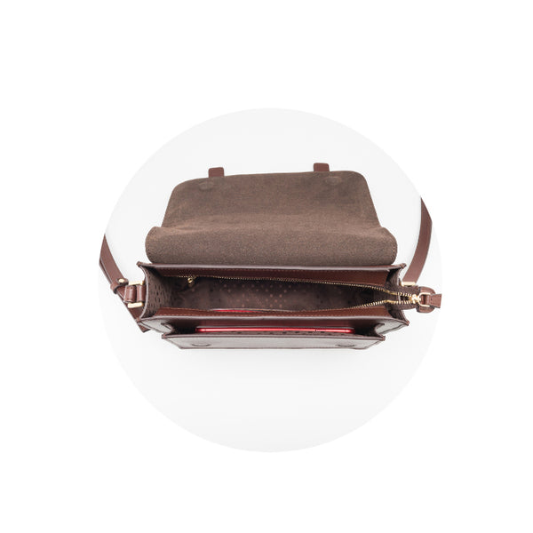 Brown Leather Womens Leather Crossbody Bags Satchel Bag for Women designer