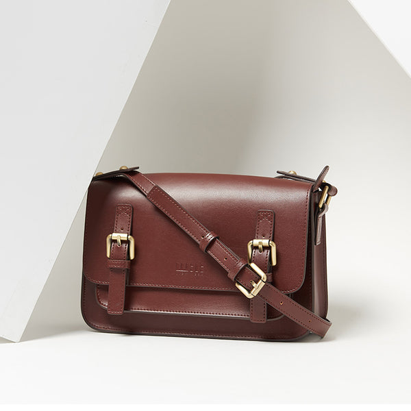 Brown Leather Womens Leather Crossbody Bags Satchel Bag for Women gift