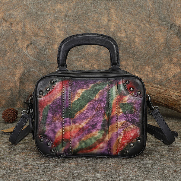 Brown Womens Designer Leather Handbags Small Crossbody Purse for Women Accessories