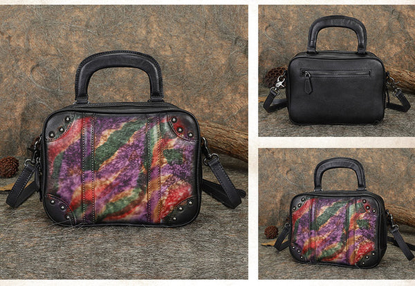 Brown Womens Designer Leather Handbags Small Crossbody Purse for Women fashion