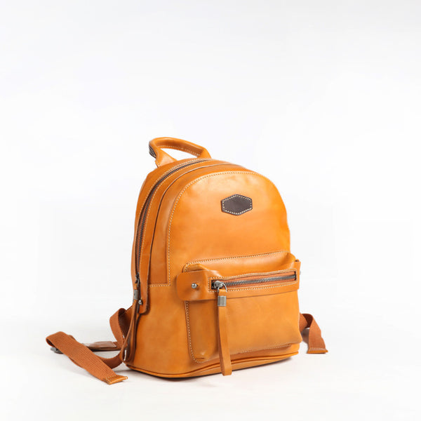 Casual Womens Genuine Leather Backpack Leather Rucksack Affordable