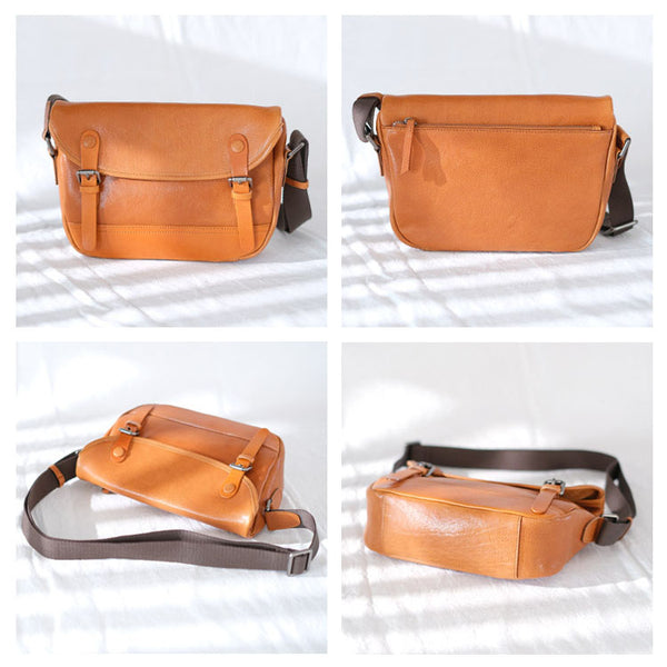 Casual Womens Genuine Leather Satchel Bag Cross Shoulder Bag for Women Cute