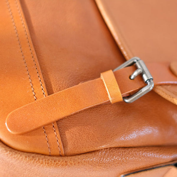 Casual Womens Genuine Leather Satchel Bag Cross Shoulder Bag for Women Details