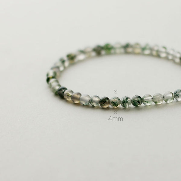 Charm Elastic Healing Agate Bead Bracelets With Sterling Silver For Women Best