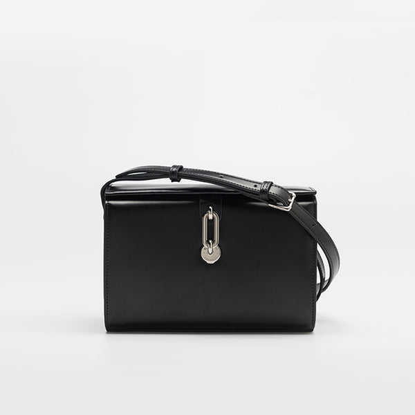 Chic Black Leather Womens Crossbody Bags Purse Shoulder Bag for Women Boutique