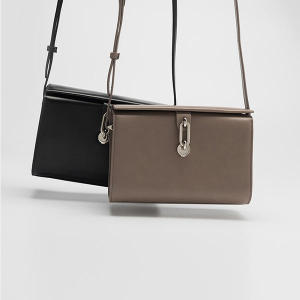 Chic Black Leather Womens Crossbody Bags
