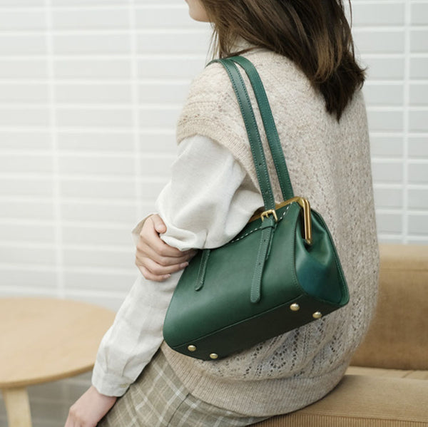 Chic Ladies Genuine Leather Cross Shoulder Bag Handbags For Women Cowhide