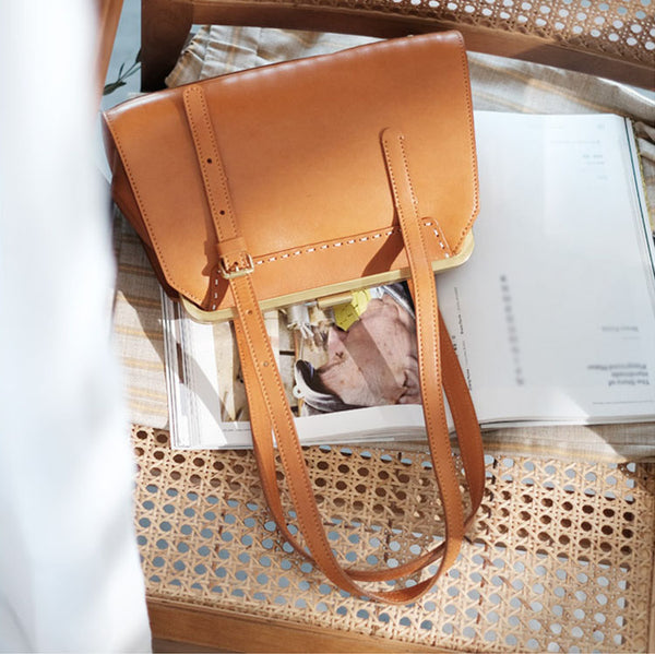 Chic Ladies Genuine Leather Cross Shoulder Bag Handbags For Women Funky