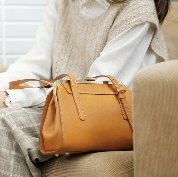 Chic Ladies Genuine Leather Cross Shoulder Bag Handbags For Women Genuine Leather