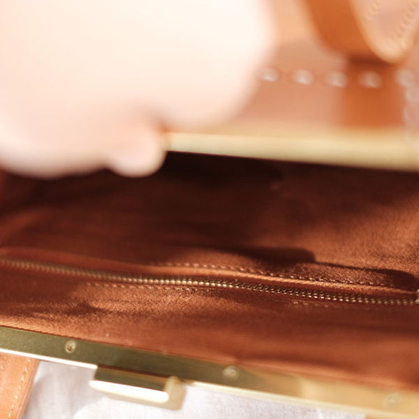 Chic Ladies Genuine Leather Cross Shoulder Bag Handbags For Women Inside