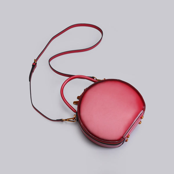 Chic Women Leather Circle Bag Crossbody Bags Handbags Purses for Women cute