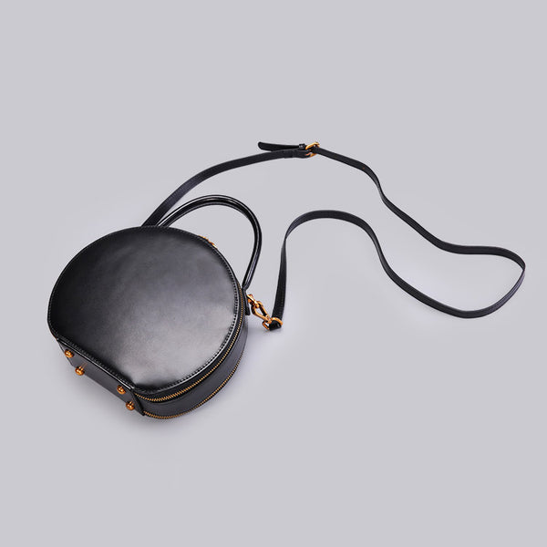 Chic Women Leather Circle Bag Crossbody Bags Handbags Purses for Women fashion