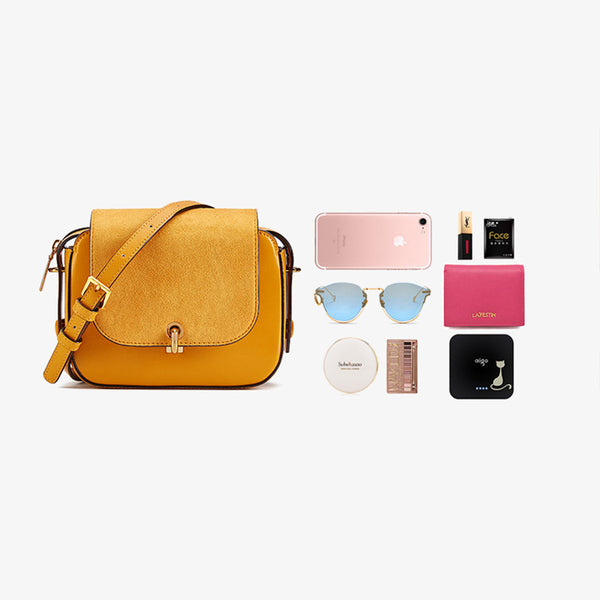 Chic Women Orange Leather Crossbody Bags Shoulder Bag for Women best