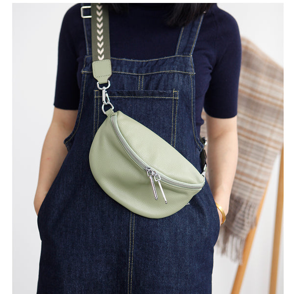 Chic Women's Crossbody Chest Bag Leather Sling Pack For Women Affordable