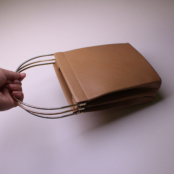 Chic Womens Beige Leather Tote Bag Leather Handbags for Women Accessories