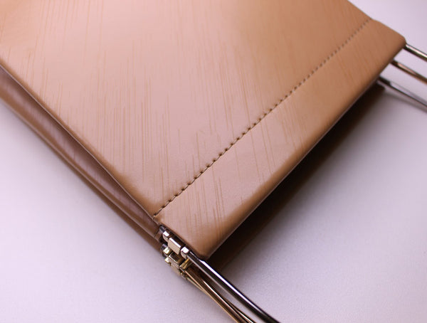 Chic Womens Beige Leather Tote Bag Leather Handbags for Women Unique