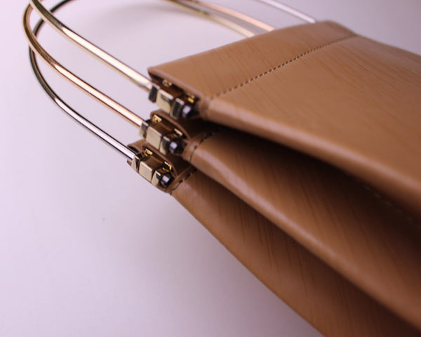 Chic Womens Beige Leather Tote Bag Leather Handbags for Women stylish