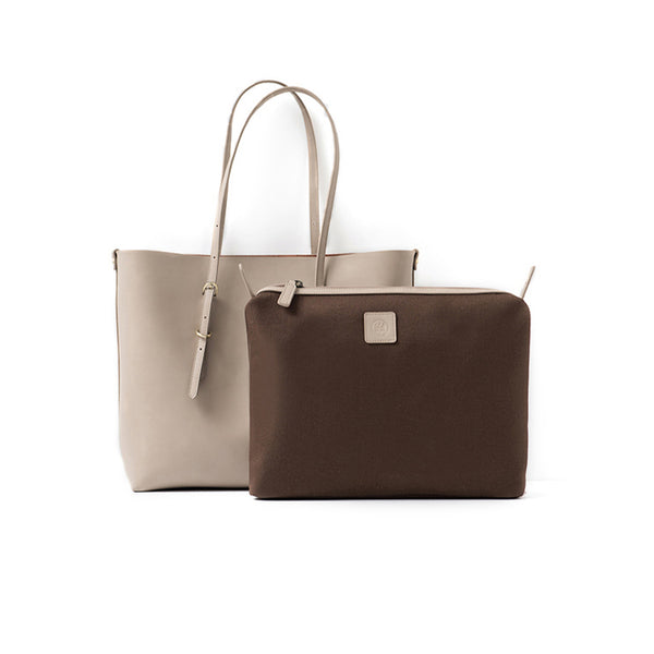 Chic Womens Brown Leather Tote Bag Leather Handbags for Women cute