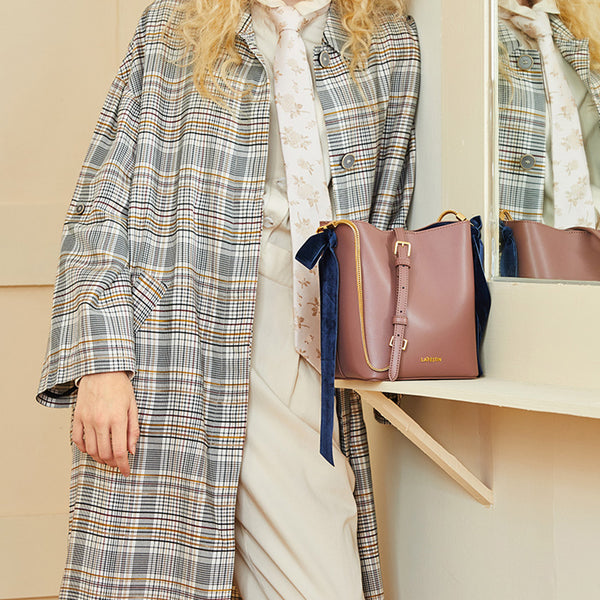 Chic Womens Bucket Bag Leather Handbags Crossbody Bags for Women work bag 3