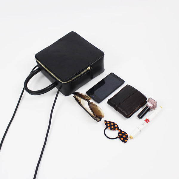 Chic Womens Cube Bag Leather Crossbody Bags Purse Handbags for Women chic