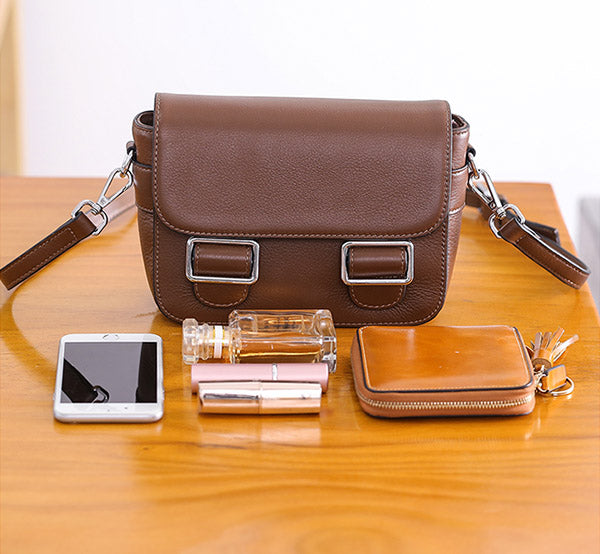 Chic Womens Leather Satchel Bag Crossbody Bags Purse for Women Designer