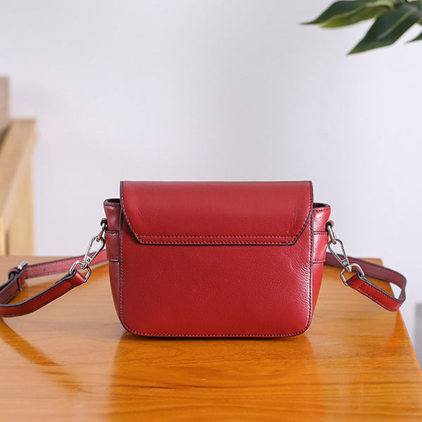 Chic Womens Leather Satchel Bag Crossbody Bags Purse for Women Handmade