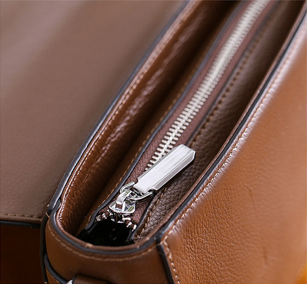 Chic Womens Leather Satchel Bag Crossbody Bags Purse for Women cowhide