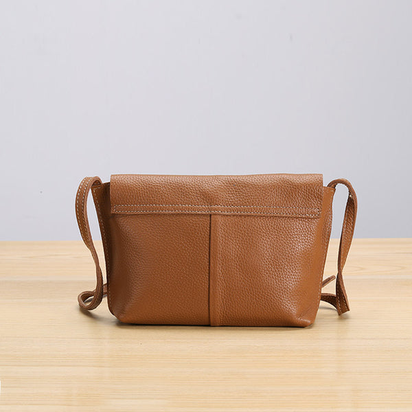 Chic Womens Leather Satchel Bag Small Crossbody Bags Purses for Women Genuine Leather