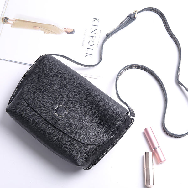 Chic Womens Leather Satchel Bag Small Crossbody Bags Purses for Women chic