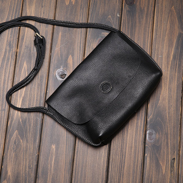Chic Womens Leather Satchel Bag Small Crossbody Bags Purses for Women cowhide