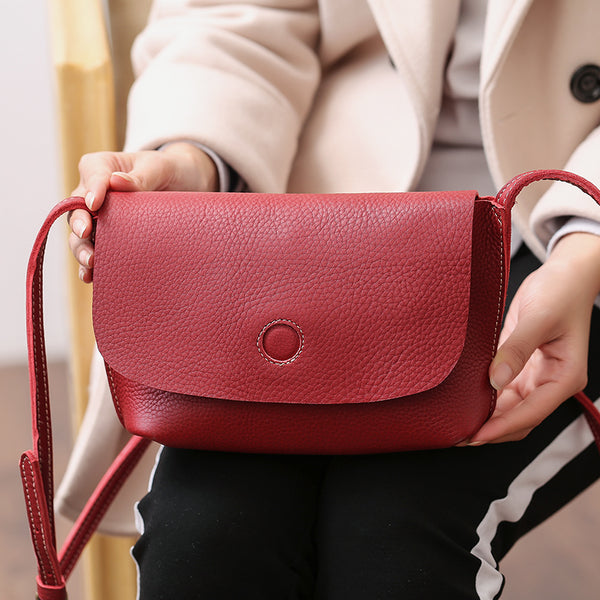 Chic Womens Leather Satchel Bag Small Crossbody Bags Purses for Women gift