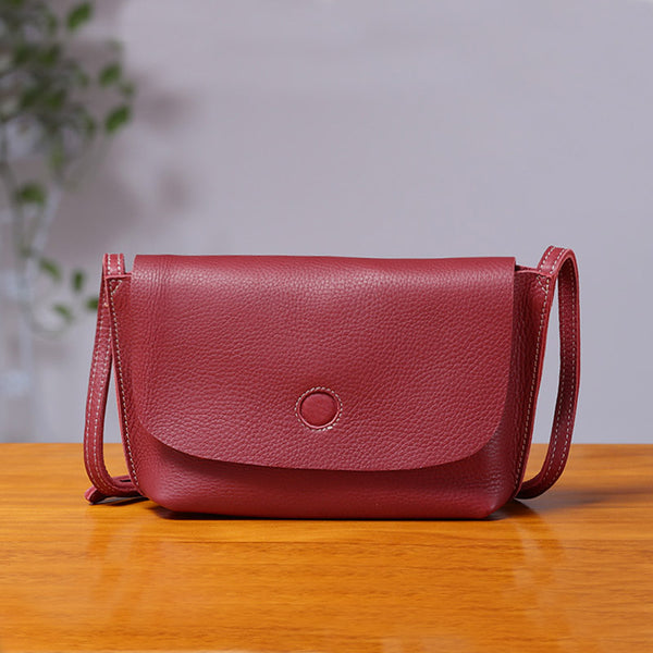 Chic Womens Leather Satchel Bag Small Crossbody Bags Purses for Women small