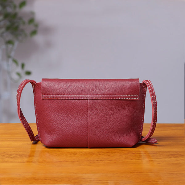 Chic Womens Leather Satchel Bag Small Crossbody Bags Purses for Women stylish