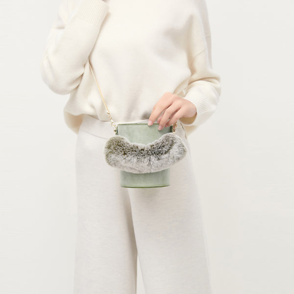 Chic Womens Wax Leather Crossbody Bucket Bag Handbags Purse for Women beautiful