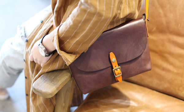 Classic Womens Green Leather Satchel Bag Crossbody Bags Shoulder Bag small