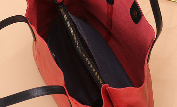 Classical Womens Genuine Leather Tote Bags Handbags Purses for Women black