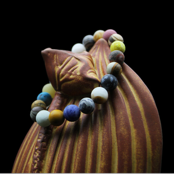 Colourful Beads Bracelet Handmade Couple Jewelry Accessories Women Men cute