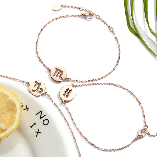 Constellation Anklet Unique Gold Plated Titanium Steel Jewelry Accessories Gift Women chic