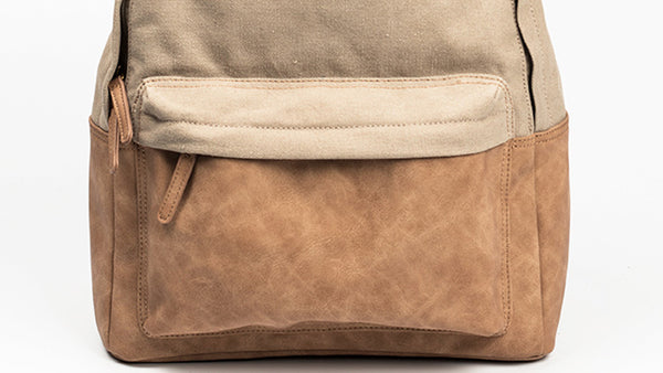 Womens Cool Canvas And Vegan Leather Backpacks Rucksack Purse For Women Durable