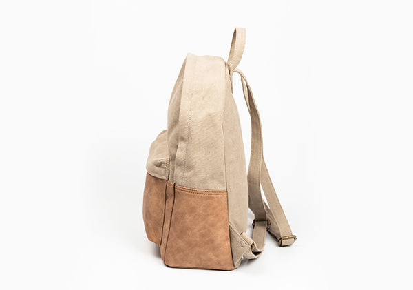 Womens Cool Canvas And Vegan Leather Backpacks Rucksack Purse For Women Funky