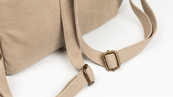 Womens Cool Canvas And Vegan Leather Backpacks Rucksack Purse For Women Vintage