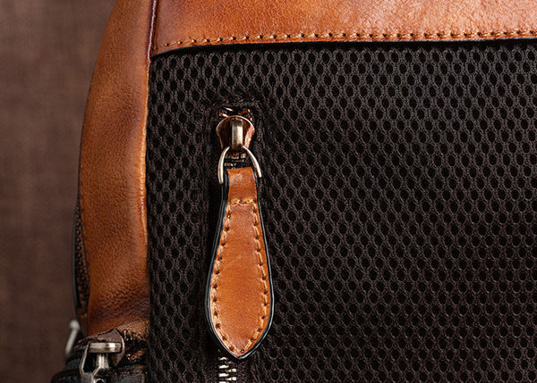 Cool Ladies Embossed leather Backpack Purse With Built In Universal USB Port For Women Genuine Leather
