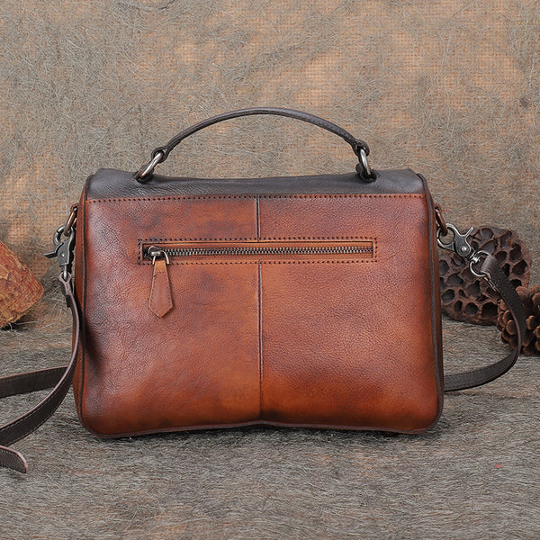 Womens Leather Satchel Bag Genuine Leather Handbags For Women