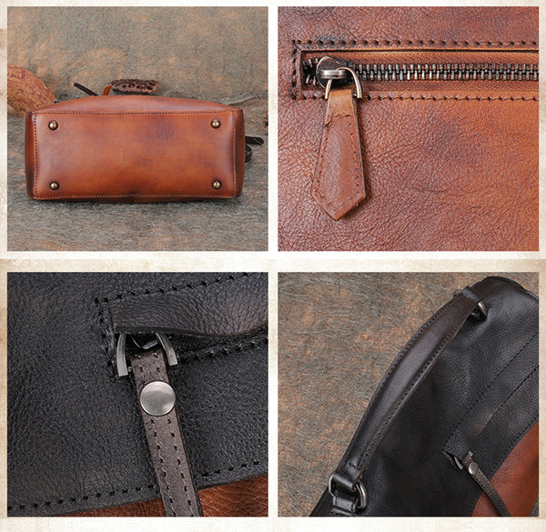 Womens Leather Satchel Bag Genuine Leather Handbags For Women