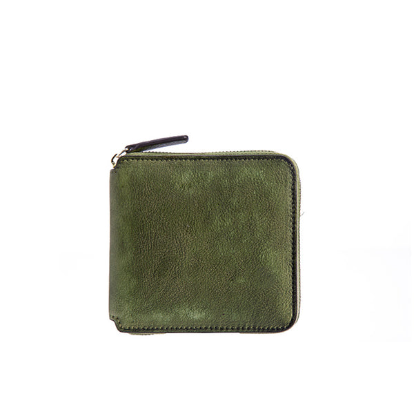 Cool Leather Womens Short Zip Wallet Small Wallets for Women chic