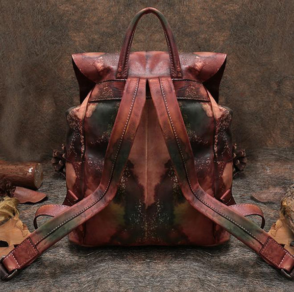Cool Tassel Women Leather Backpack Purse Designer Backpacks for Women Chic Back