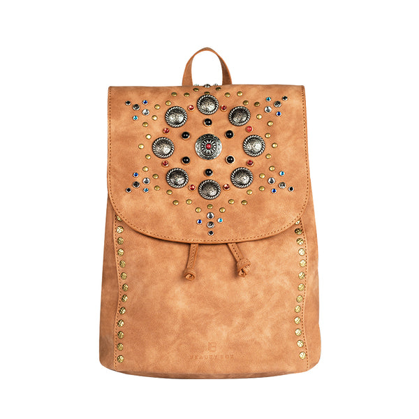 Cool Vegan Leather Flap Bbackpack Purse Rucksack Bag For Women Badass