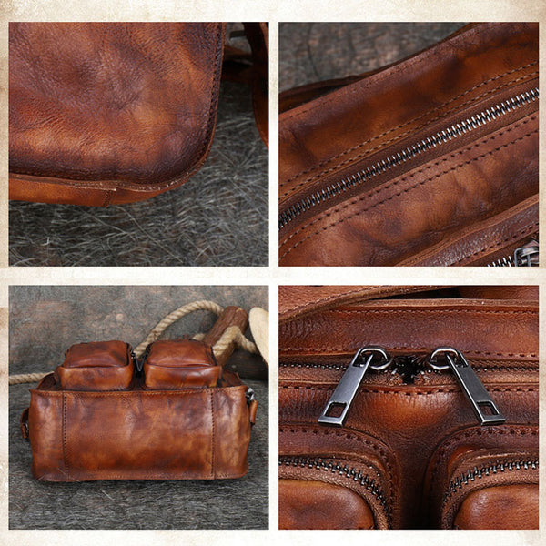 Cool Women's Leather Crossbody Sling Bags Purse Shoulder Bag for Women Cowhide