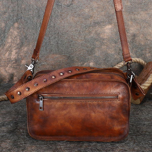 Cool Women's Leather Crossbody Sling Bags Purse Shoulder Bag for Women Genuine Leather